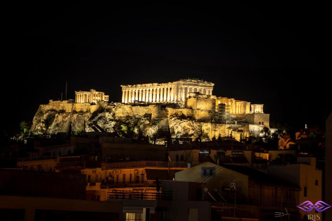 Luxury Penthouse With Acropolis View And Jacuzzi Apartment Athena Bagian luar foto