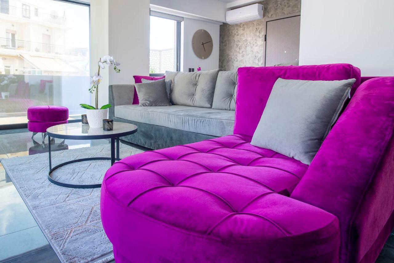 Luxury Penthouse With Acropolis View And Jacuzzi Apartment Athena Bagian luar foto